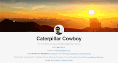 Desktop Screenshot of caterpillarcowboy.com