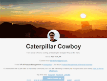 Tablet Screenshot of caterpillarcowboy.com